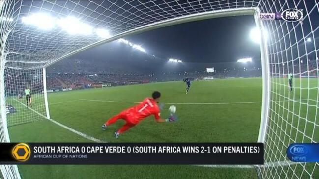 South Africa are through to the semi-finals after nail-biting penalty shootout against Cape Verde