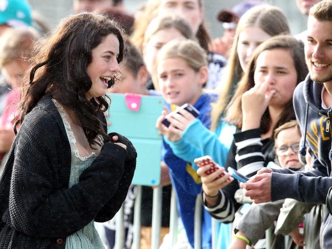 Pirates of the Caribbean on the Coast: Pirates meet and greet - actress Kaya Scodelario. Pic: Richard Gosling