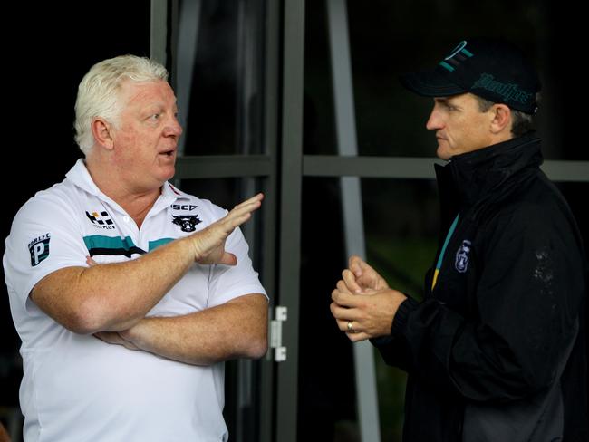 Phil Gould and Ivan Cleary during his first go round at the Penrith Panthers.