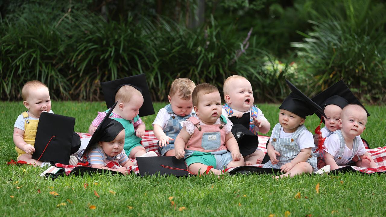 Watch: Three sets of adorable triplets in hilarious photo shoot