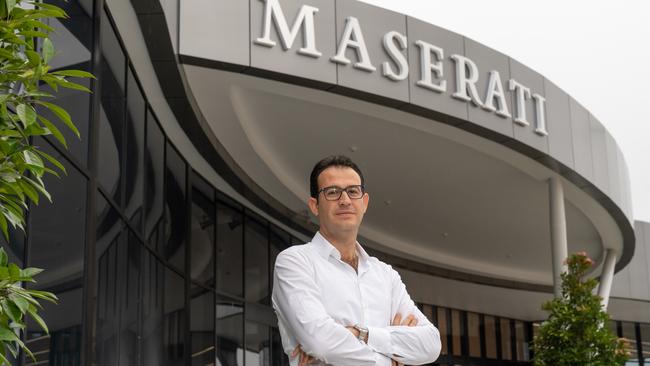 Developer George Mastrocostas outside of the Bentley and Maserati showroom on the Gold Coast