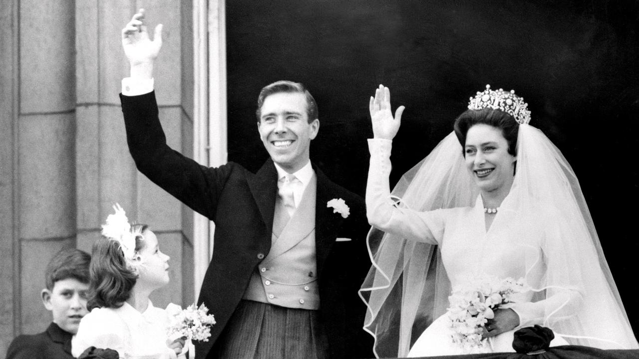 Princess Margaret, the younger sister of Queen Elizabeth II, and her former husband, Antony Armstrong-Jones were married on May 6, 1960. She was the first royal to divorce since Henry VIII in the sixteenth century. Picture: Central Press Photo Ltd/AFP