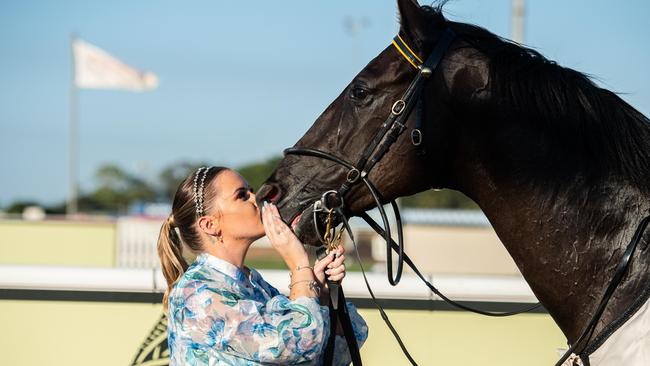 Number 11 - Hadouken winner of the 2024 Darwin Cup Carnival, Fannie Bay. Picture: Pema Tamang Pakhrin