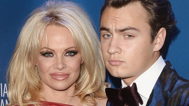 Pam Anderson shows off grown up son