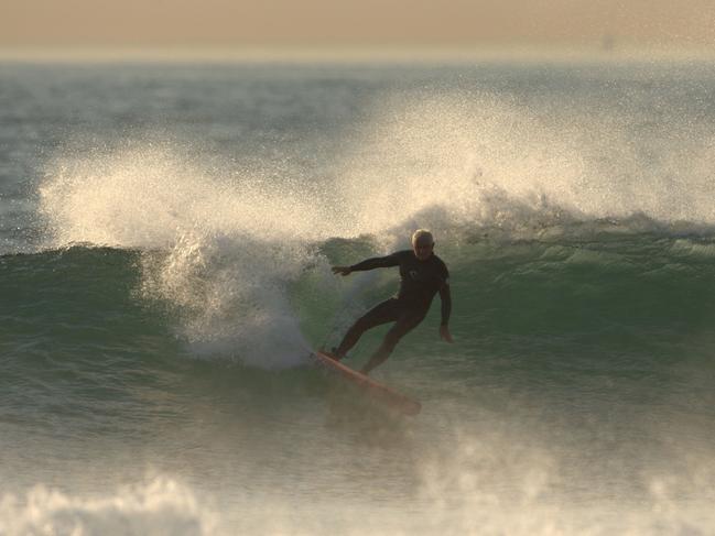 Bob McTavish surfing at Malibu in California. Picture: Supplied