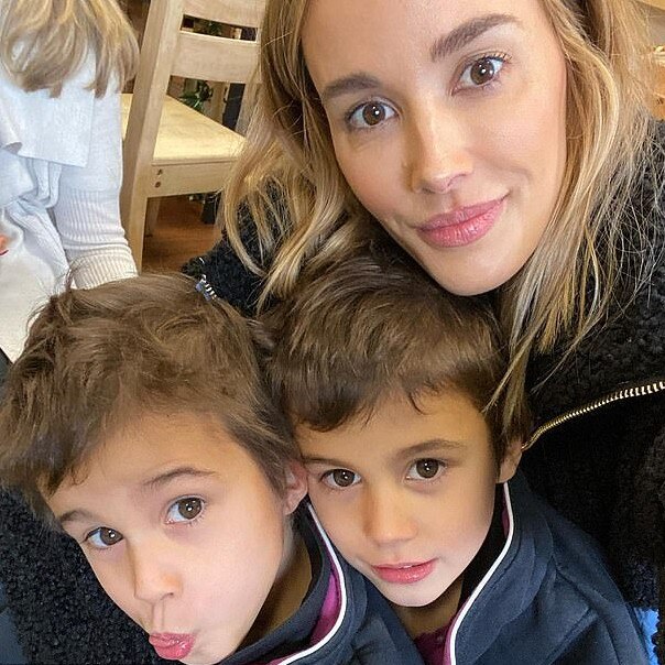 Bec Judd with her twin boys Darcy and Tom, 4. Picture: Instagram/BecJudd