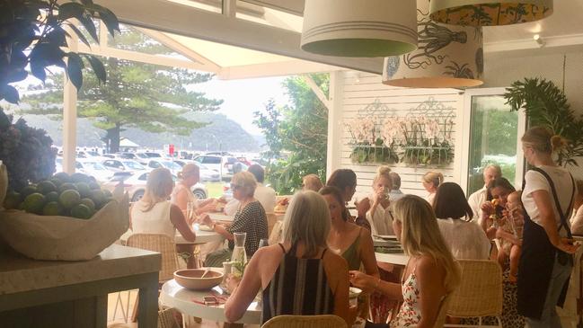 Lunch service at Barrenjoey House.