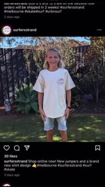 Savvy 11yo starts up clothing line