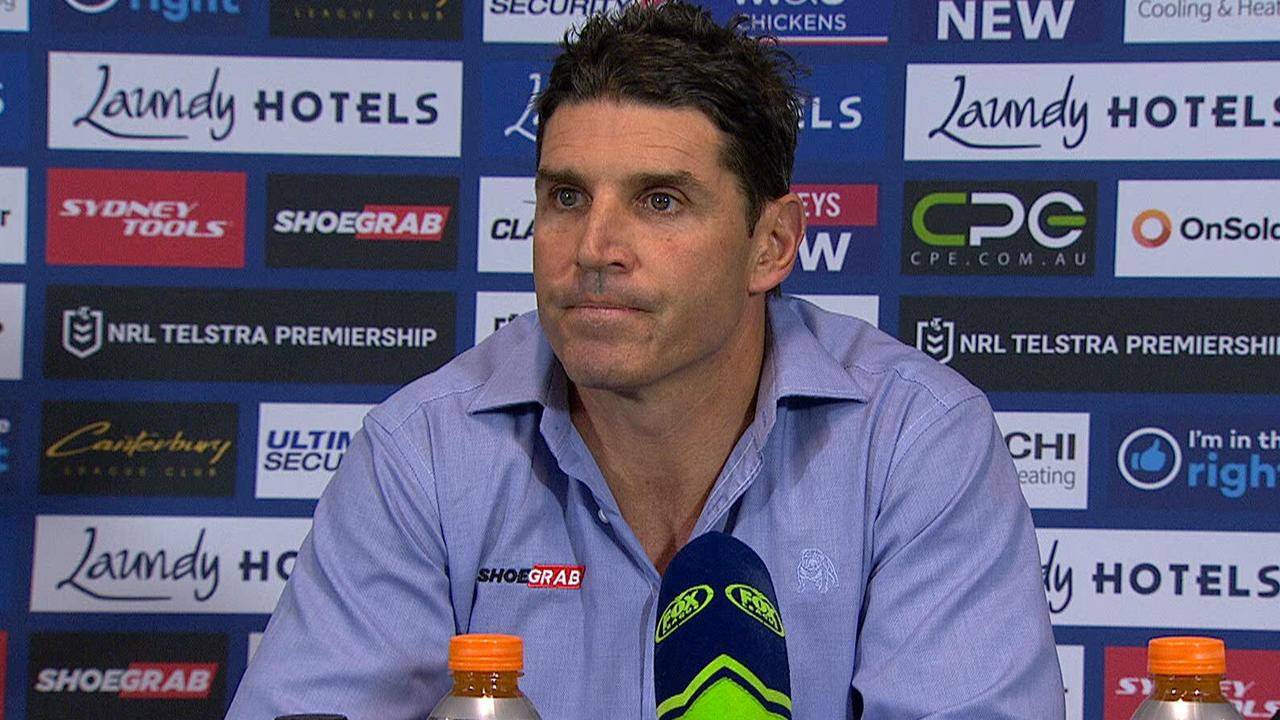 Bulldogs coach Trent Barrett was very disappointed following his side's horror loss.
