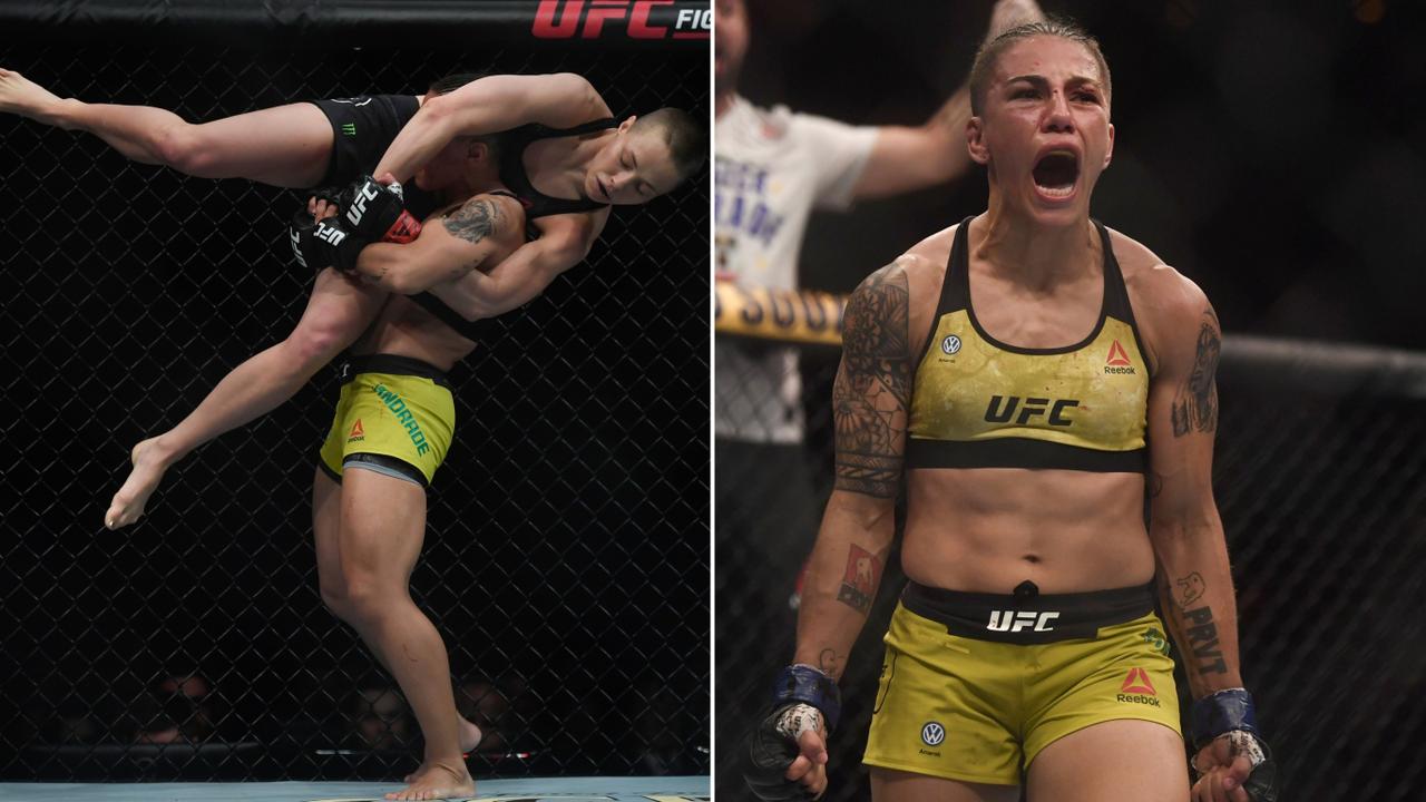 Jessica Andrade earned the rare KO slam.