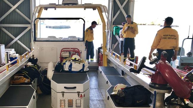 Woronora River Rural Fire Service is using high-tech boats at NSW’s most scenic rural fire brigade are out on the water as part of firefighting efforts in catastrophic conditions. Picture: Eliza Barr