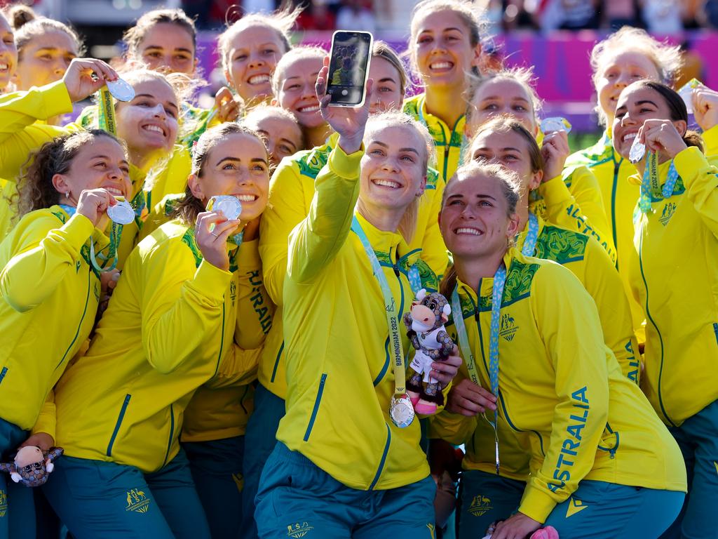 The Hockeyroos claimed silver at Birmingham, and have won a medal at every Commonwealth Games. Picture: Getty Images