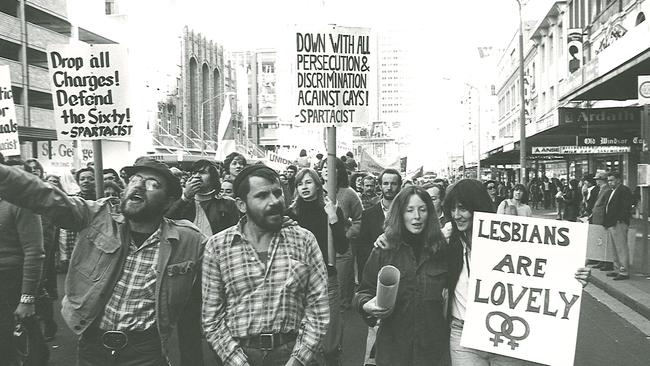 Police have come a long way since the first mardi gras protest march in 1978. Picture: Ann-Marie Calilhanna.