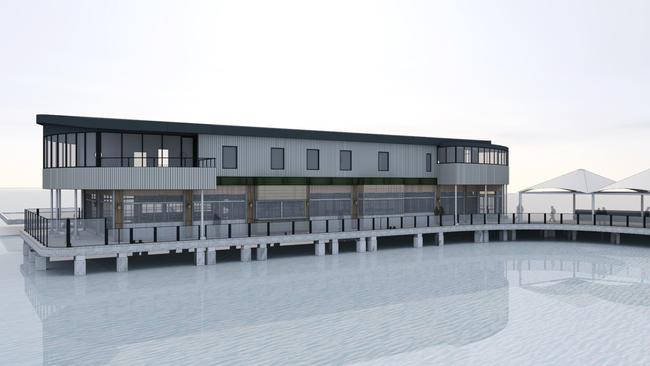 New Franklin Wharf restaurant and function room development for Murray Street Pier.