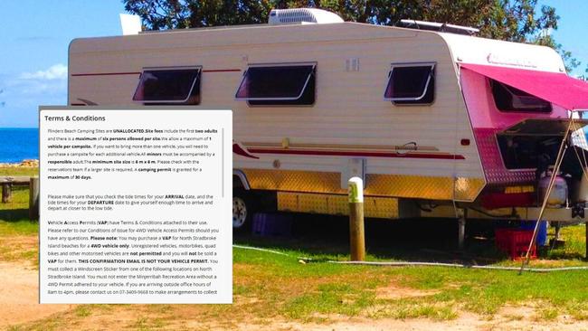 Minjerribah Camping’s terms and conditions no longer include proof of Covid vaccination.