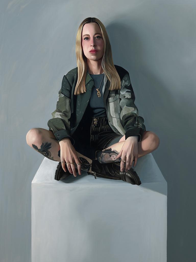 Alanah Ellen Brand’s 'Solomon Kammer: never enough', oil on canvas, 152.5 x 101.3cm. Sitter: Solomon Kammer