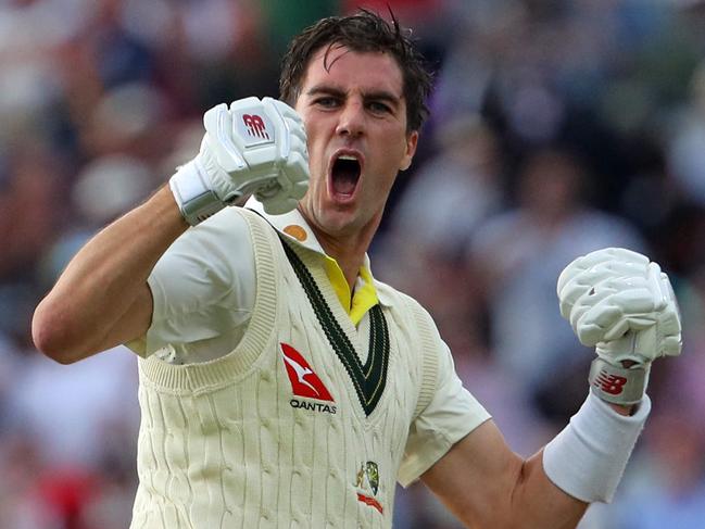 Pat Cummins held his nerve to finish the job off in the first Test. Picture: Geoff Caddick/AFP