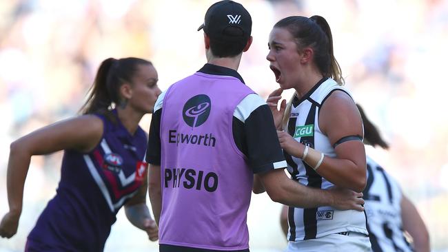 Chloe Molloy was targeted by the Dockers. Photo: Paul Kane/Getty Images