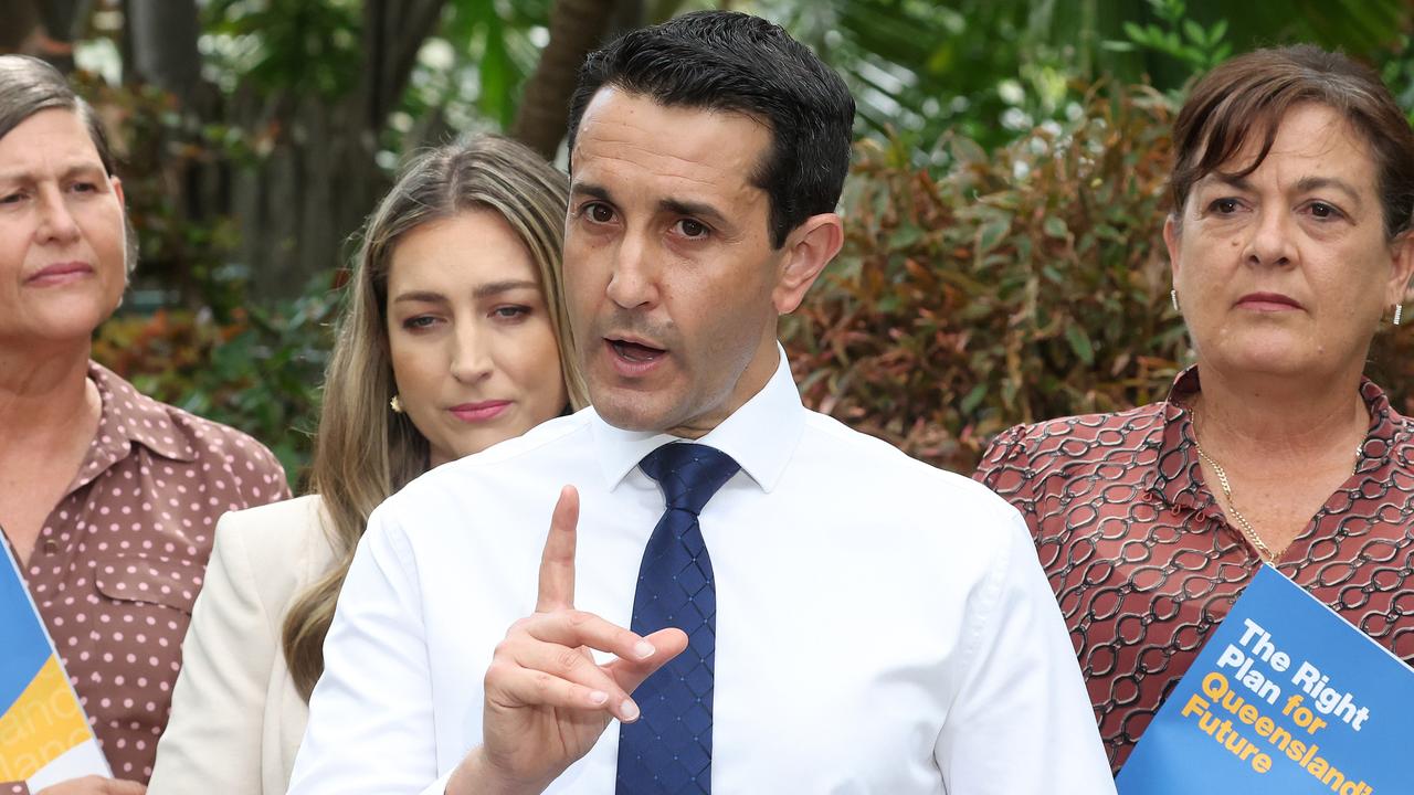 Leader of the Opposition David Crisafulli announces a Crime Prevention School for Townsville during a media conference, Townsville. Picture: Liam Kidston.