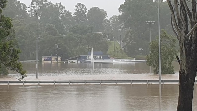 Mr Haines was helping club members evacuate gear from the Six Mile AFL grounds when the floodwaters hit; he was unable to get his ute out and lost everything.