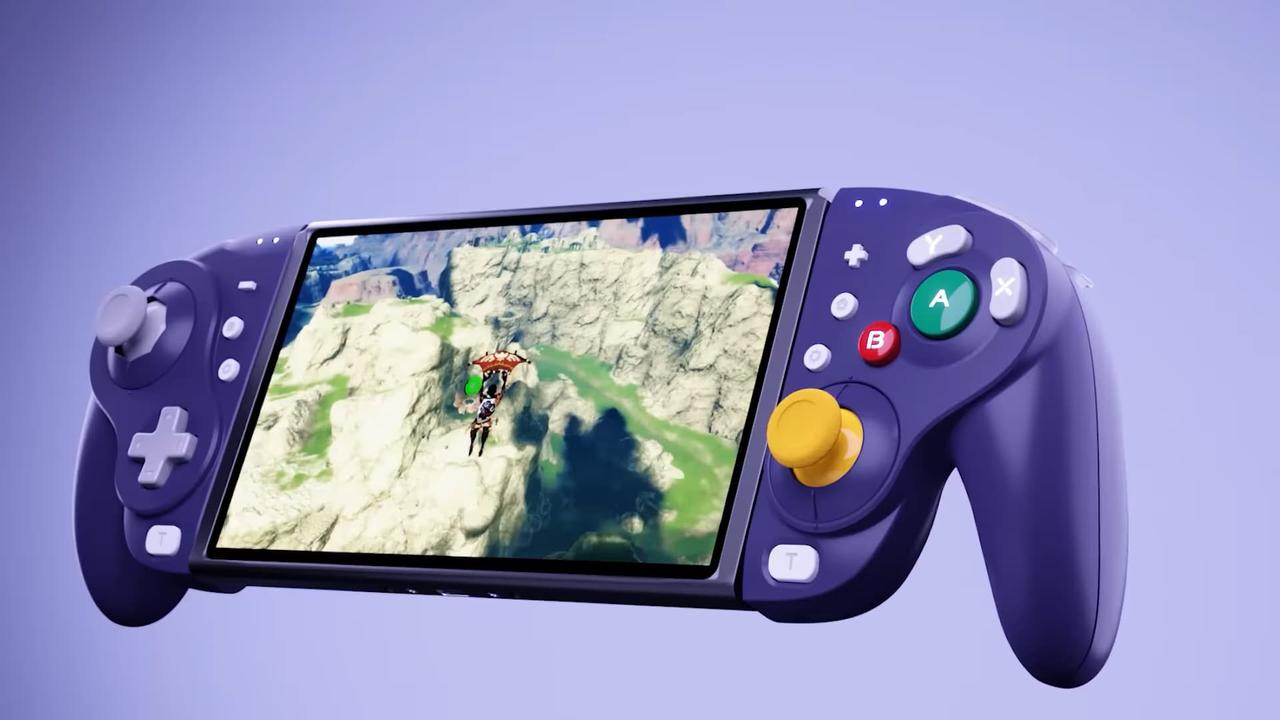 The Nyxi Wizard Wireless Joy-pad can be used in handheld mode, too. Picture: Nyxi