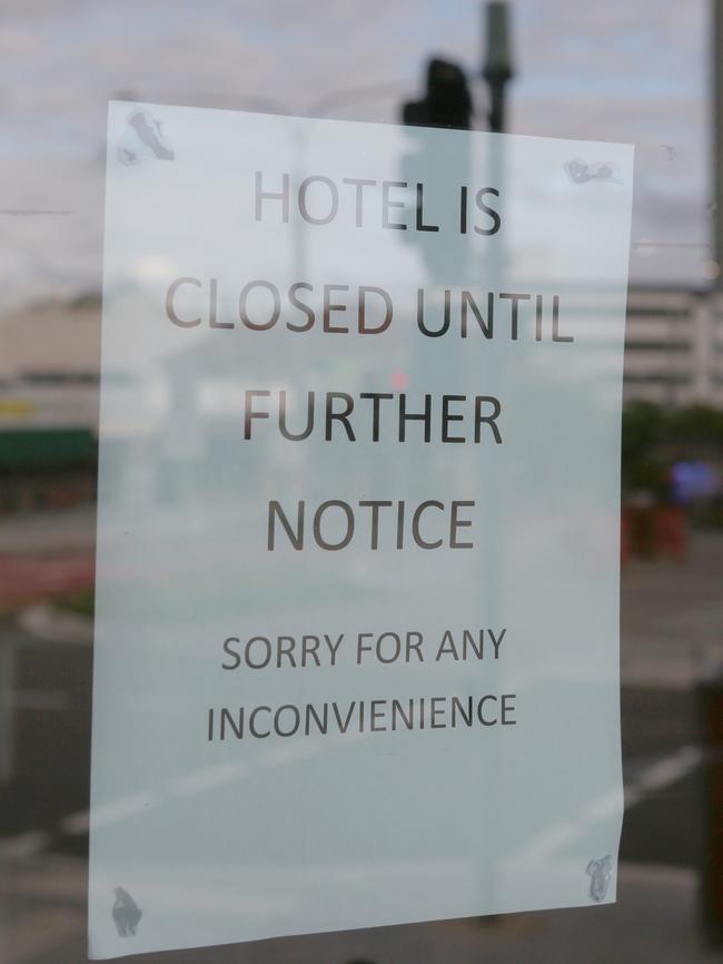 The Court House Hotel is shut until further notice.