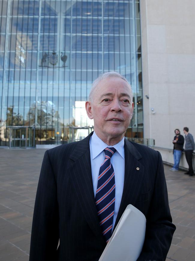 Bob Day outside the High Court after it rejected his challenge to new Senate voting laws.  