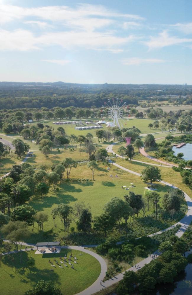 Greenheart will be a sprawling 241-hectare space between Robina and Merrimac, featuring vast open spaces, beautiful natural and cultural landscapes, an event quarter, recreational and educational precincts, and large scale sports facilities. Photo: Supplied,