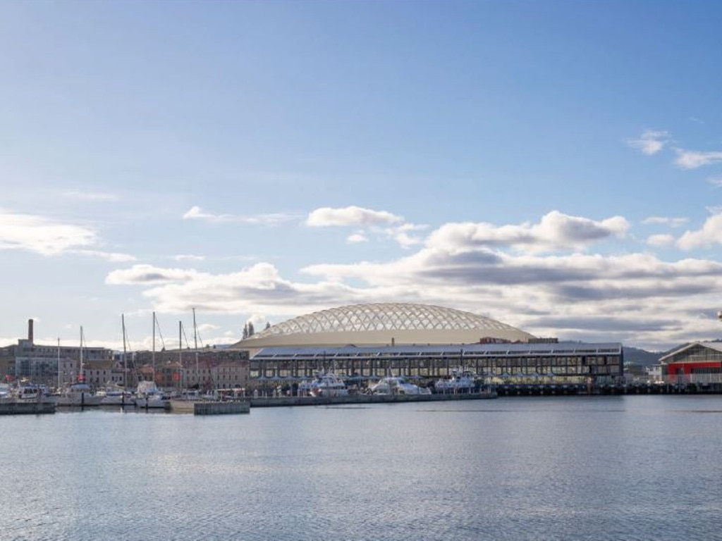 New renders of Hobart's proposed Macquarie Point AFL Stadium. Picture: Macquarie Point Development Corporation