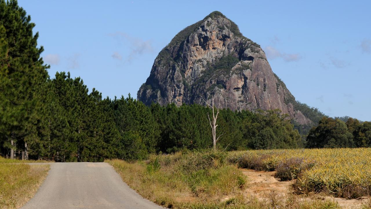 Mount Tibrogargan in the Glass House Mountains.