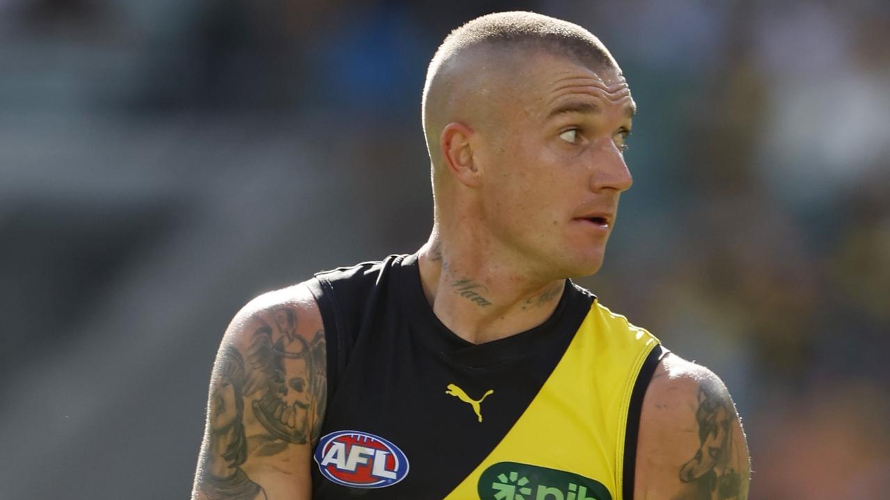 Richmond star Dustin Martin is ahead of Sunday’s Gather Round clash against St Kilda at Adelaide Oval. Picture: Darrian Traynor / Getty Images