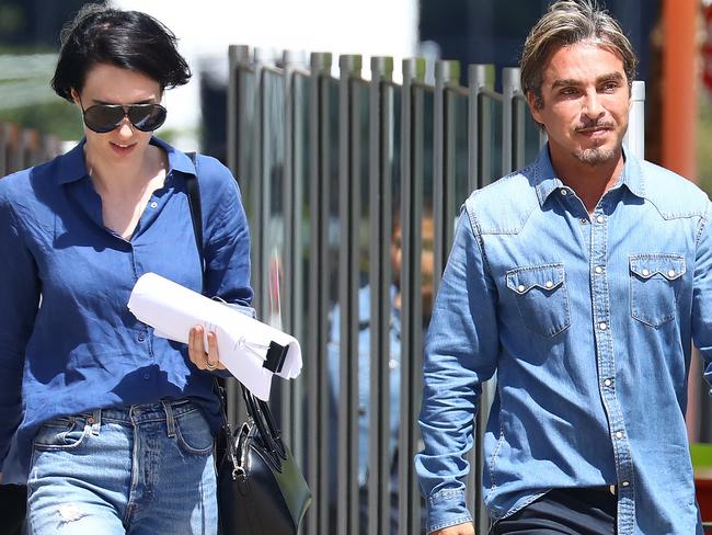 Volatile relationship: Sarah Budge and John Ibrahim. Photo: Matrix