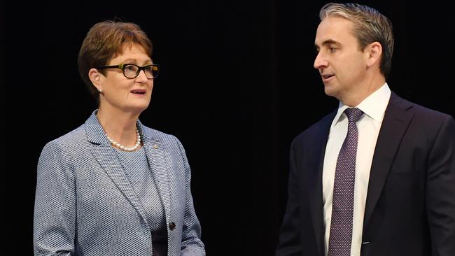 Commonwealth Bank chairman Catherine Livingstone (left) and CEO Matt Comyn (right). Picture: AAP