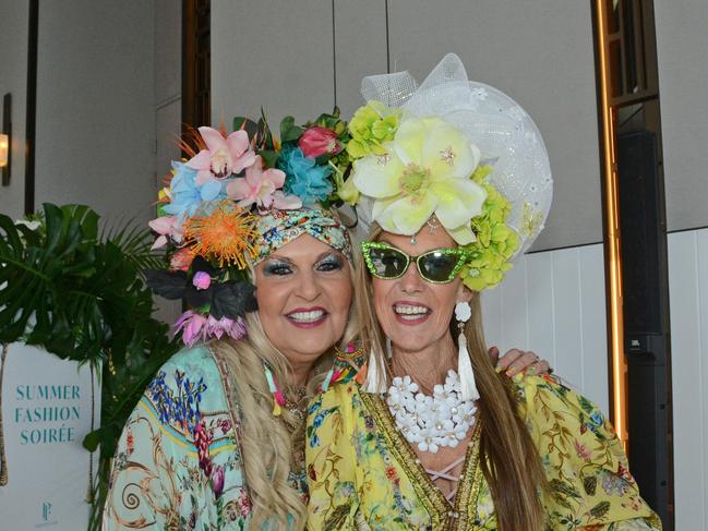 Robyn James and Paula Kelly at Pacific Fair Spring Fashion Soiree at The Langham Gold Coast, Broadbeach. Pic: Regina King (copyright restrictions apply 07 55322193). "FEES APPLY, ONE TIME USE, NO ON-SELL OR ON-PASS". Pic for The Inside Word GC Bulletin ONE TIME USE ONLY. Please call for permission to use.