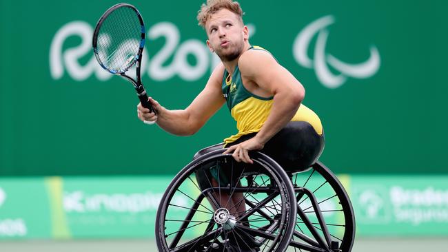 Dylan Alcott in action at the Rio 2016 Paralympic Games. Picture: Getty