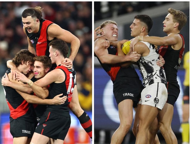 Essendon kept Nick Daicos quiet. Photos: Getty Images/News Corp