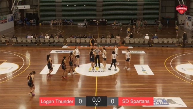 REPLAY: Qld U14's Girls State Basketball Championships - Logan Thunder vs Southern Districts Spartans (Div 1 Bronze Medal Game)