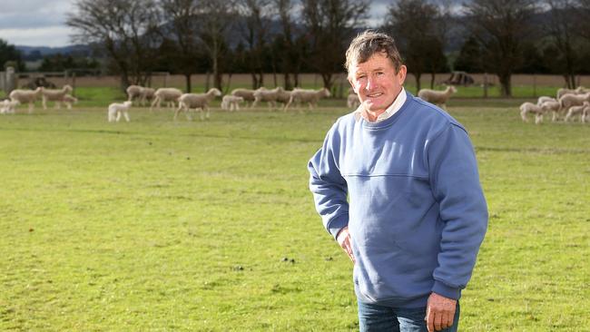 Best of both: Keith Diprose runs a beef and sheep enterprise across several blocks totalling about 1100ha at Romsey in central Victoria. Picture: Yuri Kouzmin