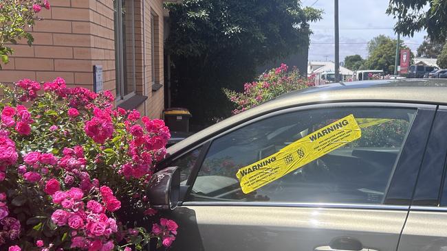 A car crashed into a building in Herne Hill.