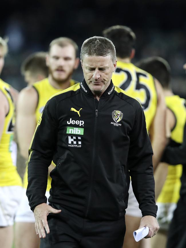 Can Damien Hardwick go back to back? Picture Sarah Reed