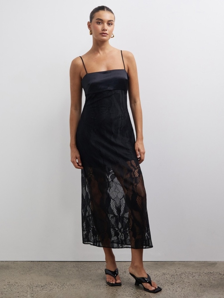 Lover Lesia Lace Maxi Dress. Picture: THE ICONIC.