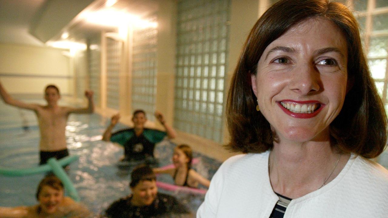 Prof Spurrier during her time as a paediatrician in front of the outstanding Hydro Therapy facilities at Flinders Medical Centre in 2005.