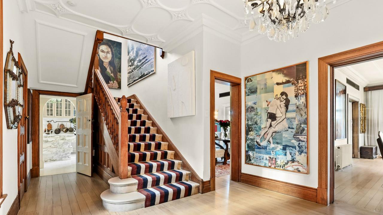 The home has been decked out with contemporary art while retaining its 1920s charm.