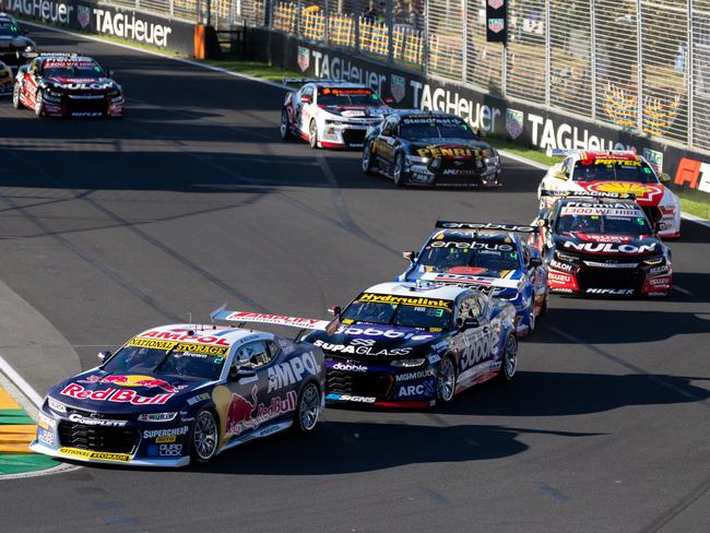 Will Brown leads the pack around Albert Park. Picture: Getty Images