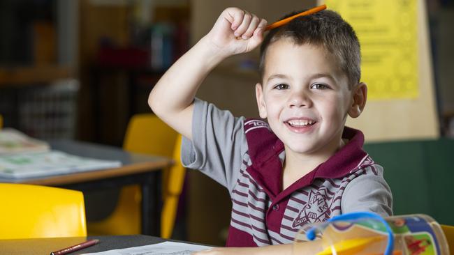 Zachary Ferricks, 5, of Wynnum West State School. Picture: Renae Droop