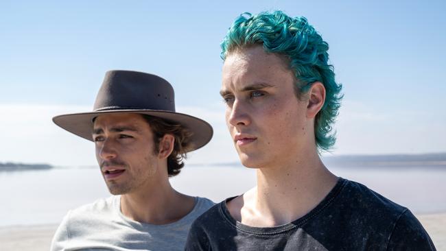 Joe Klocek and Joseph Zada in a scene from Invisible Boys.