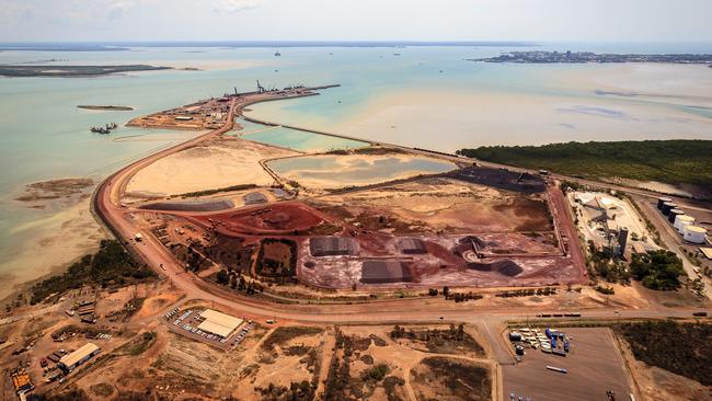 The NT’s only domestic fuel storage site is located at East Arm, pictured. Picture: The Australian