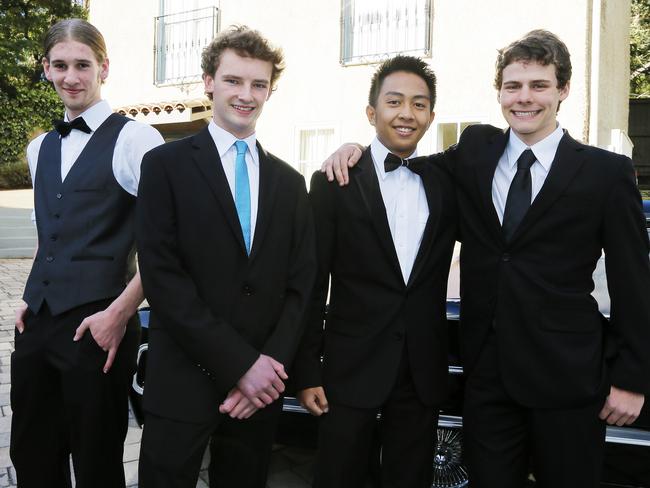 From left, Connor Manning, Gareth Aver, Nathaniel Gabuat and Lames Goodsell.