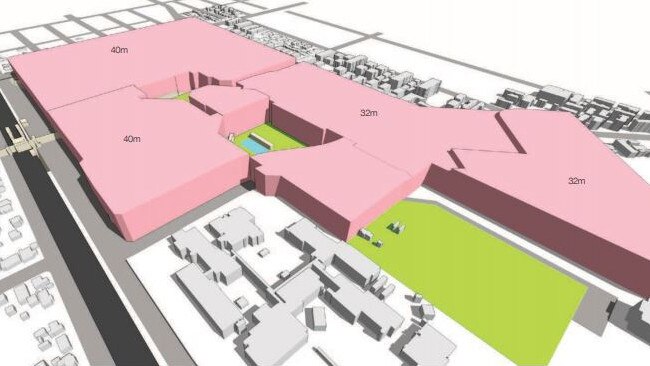 The permissible building heights under new plans. Picture: Supplied