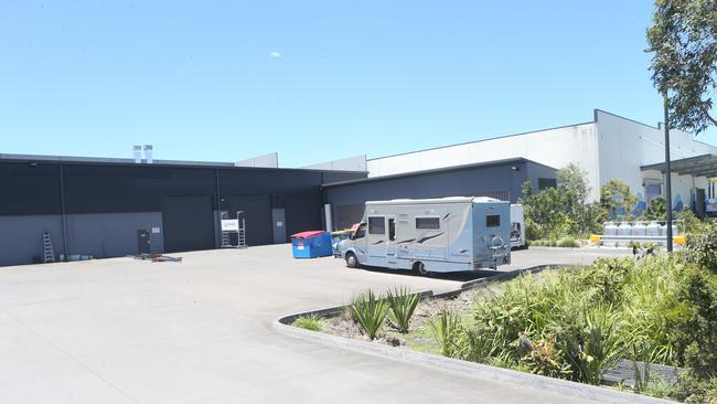 The Paradise Motor Homes premises in Yatala. Picture: Richard Gosling.